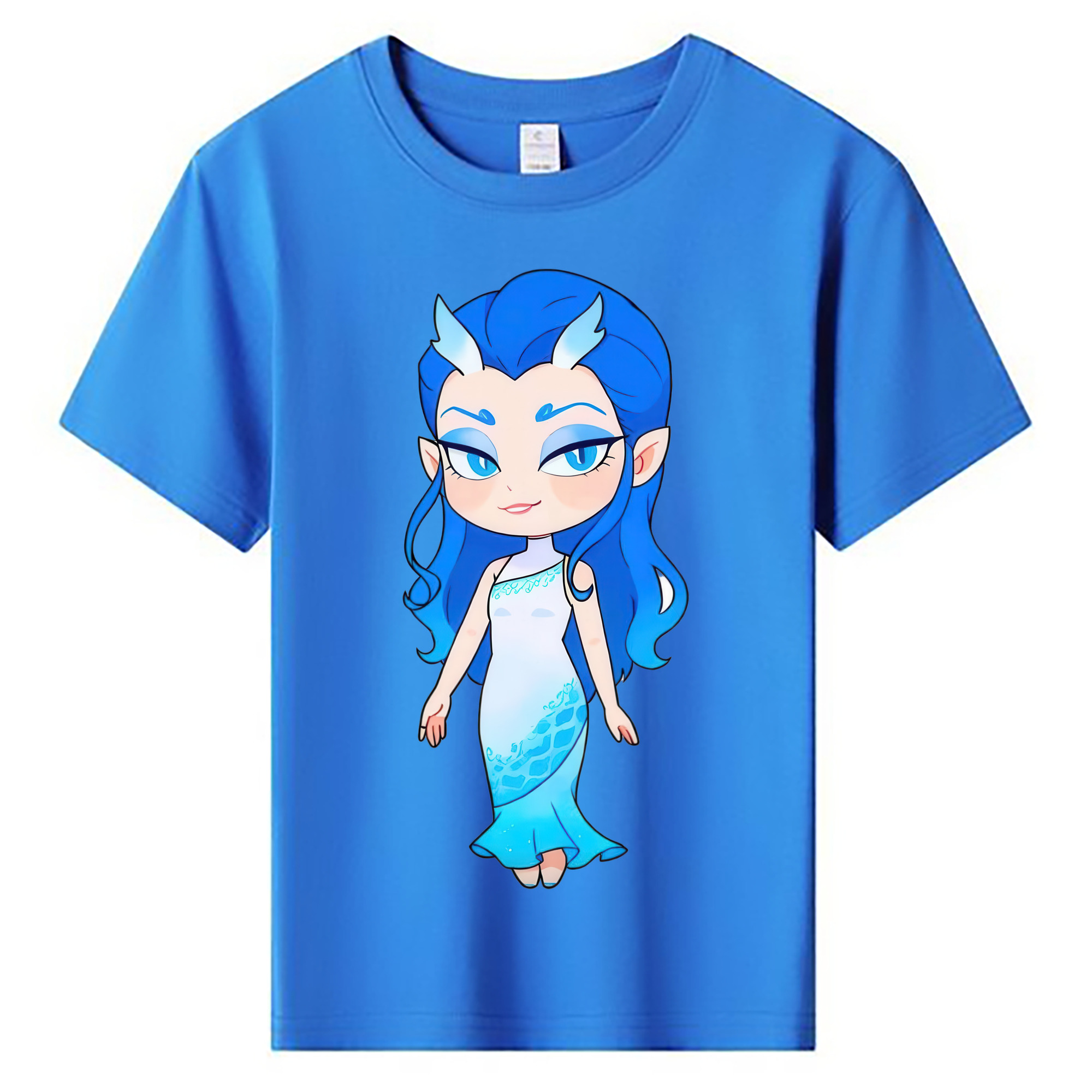 （画像用） Ne Zha 2 ナタ 魔童の大暴れ 綿100％キッズTシャツ（フロントプリント）